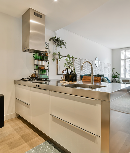 modern, well-equipped kitchen featuring a sleek design and efficient use of space | Akpipes-sanitary