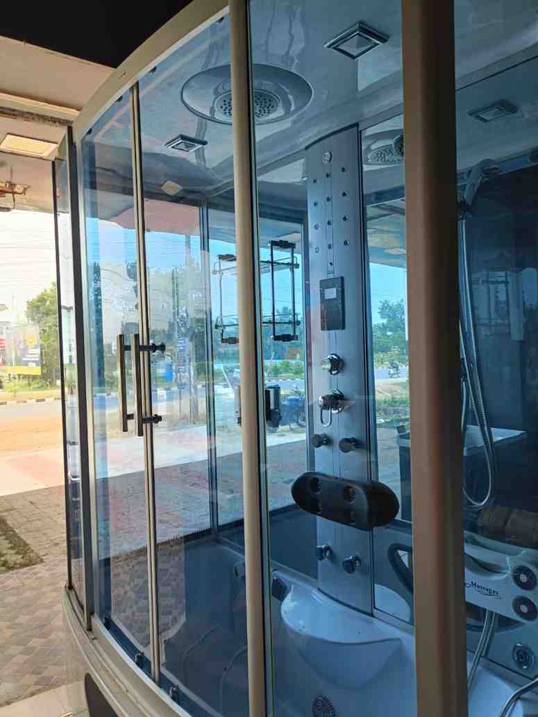 Integrates the features of a standard shower with a steam room